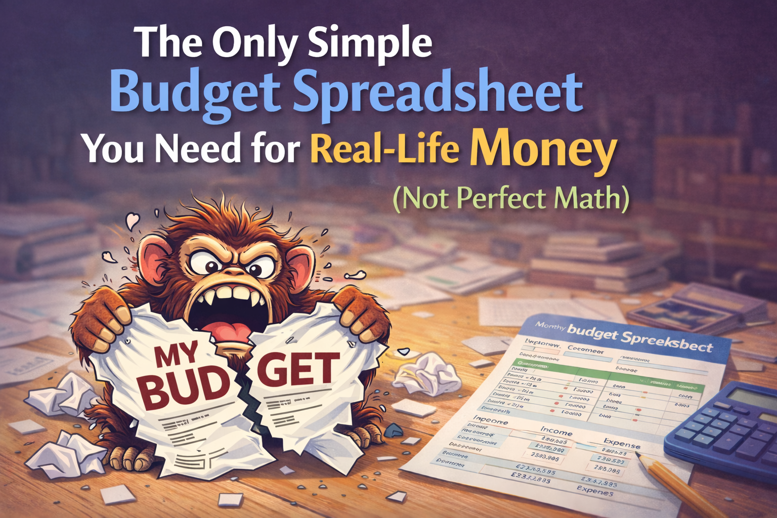 The Only Simple Budget Spreadsheet You Need for Real-Life Money (Not Perfect Math)
