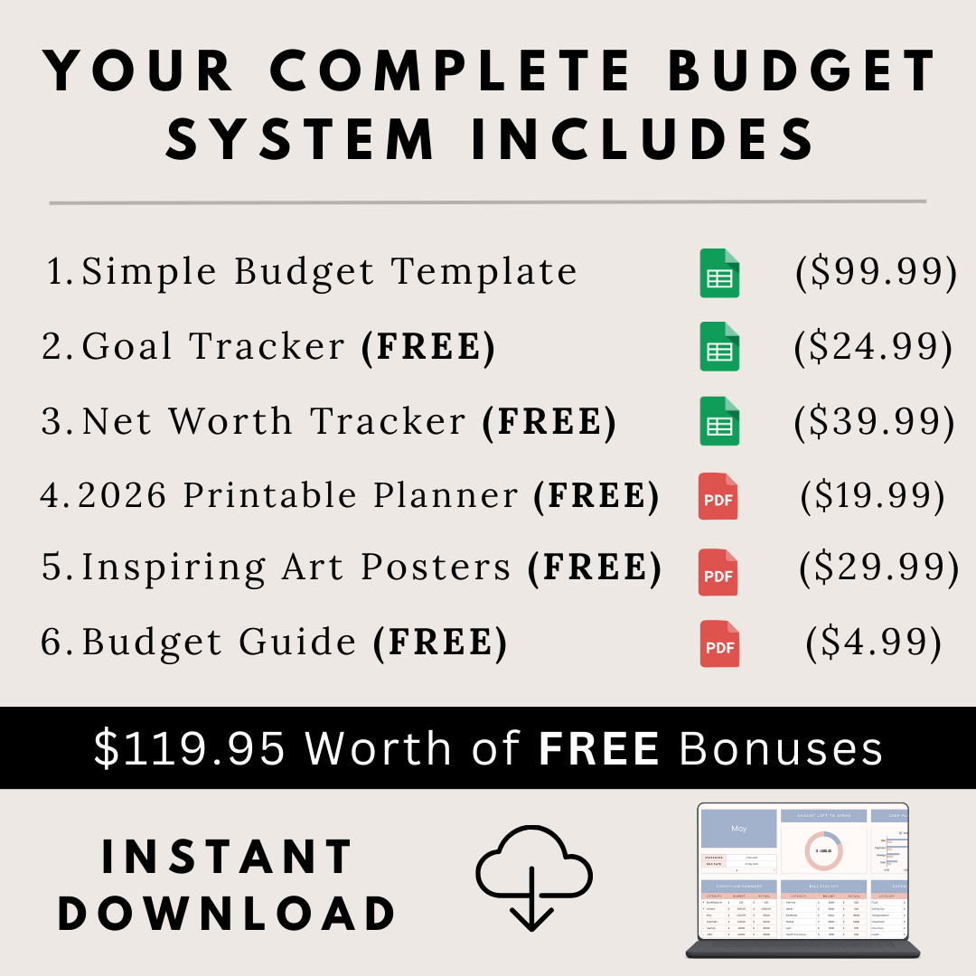 The Simple Budget System - Buy Once, Use Forever